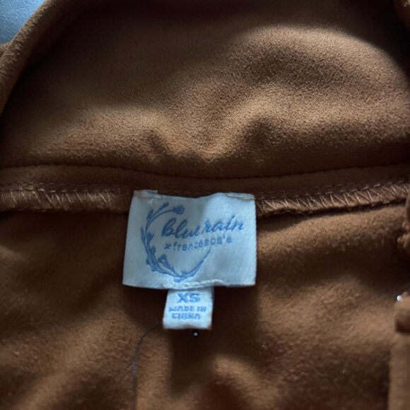 Francesca's Blue Rain Women's Fringe Skirt NWT - Picture 3 of 3